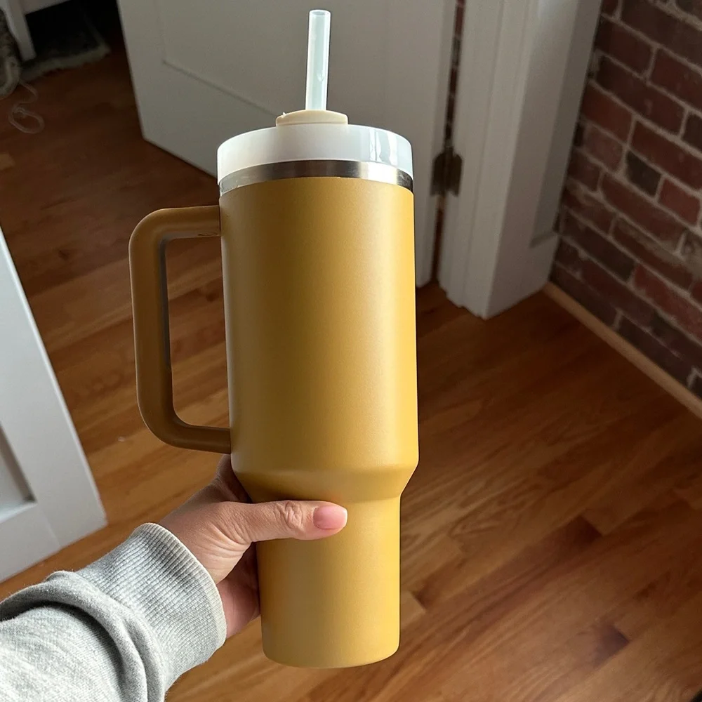 Stanley Yellow Insulated Travel Tumbler 40oz - Picture 3 of 4